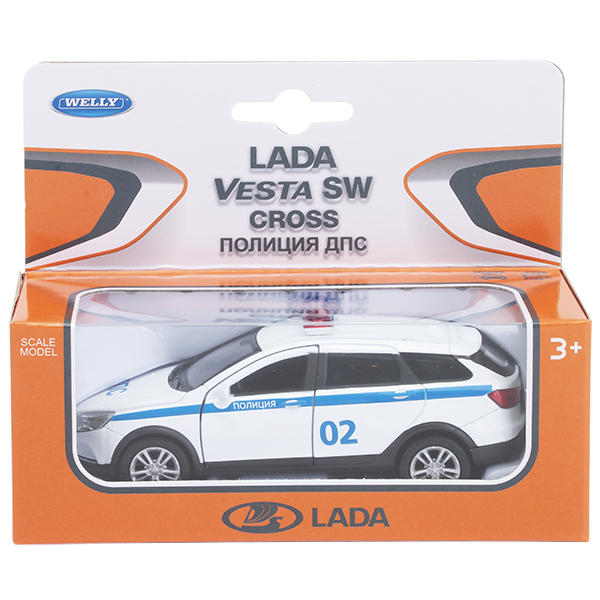 Модель машины Welly 1:34-39 Lada Vesta SW Cross полиция ДПС 43763PB купить,NaN