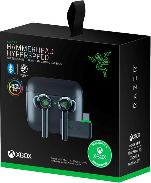Наушники Razer Hammerhead HyperSpeed Xbox Licensed RZ12-03820200-R3G1