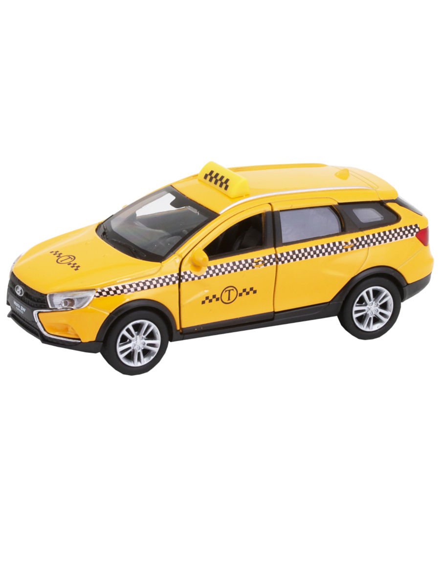 Модель машины Welly 1:34-39 Lada Vesta SW Cross такси 43763TI купить,NaN