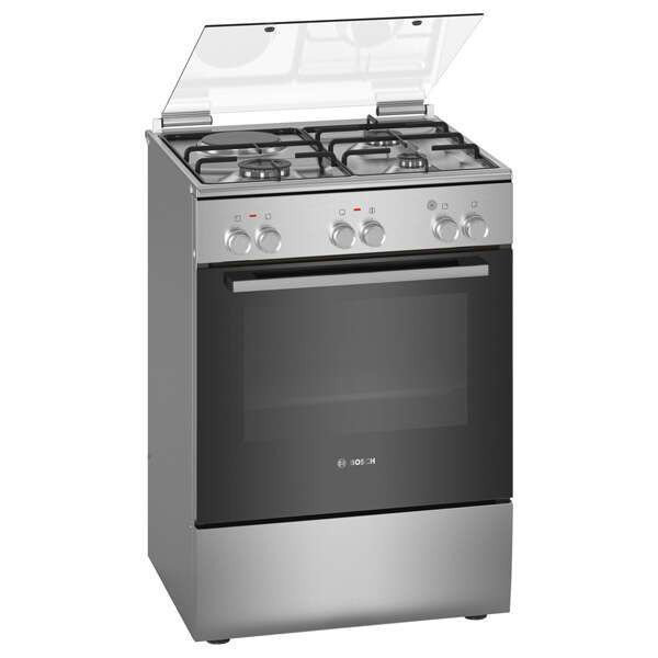 Газовая плита Bosch HXA050F50Q серебристая купить,NaN