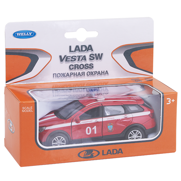 Модель машины Welly 1:34-39 Lada Vesta SW Cross пожарная охрана 43763FS купить,NaN