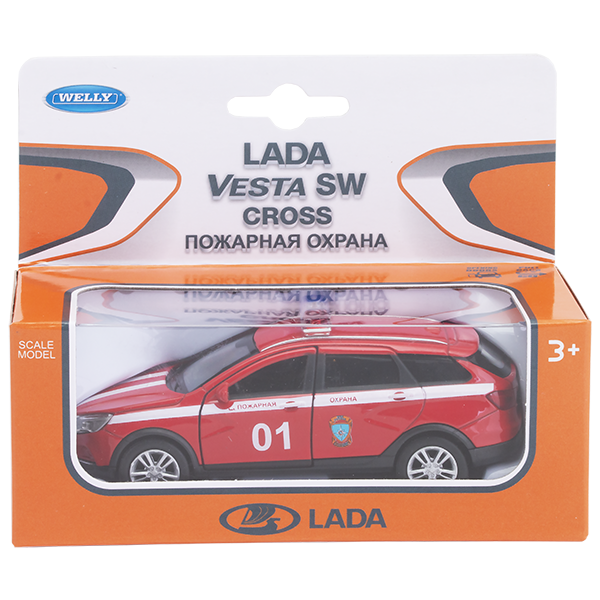 Модель машины Welly 1:34-39 Lada Vesta SW Cross пожарная охрана 43763FS купить,NaN