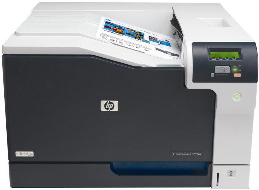 Принтер HP Color LaserJet CP5225dn черно-белый купить,938503