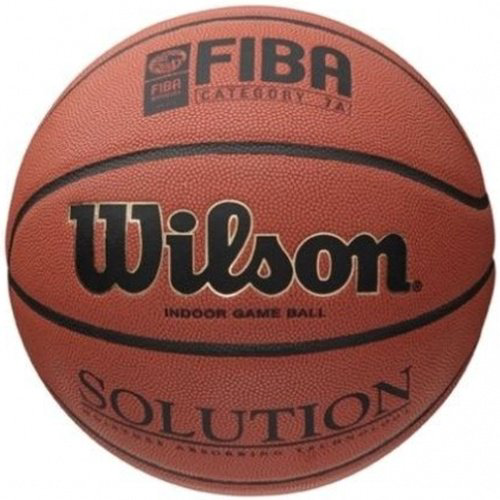 Мяч баскетболный Wilson Solution Fiba оранжевый купить,NaN