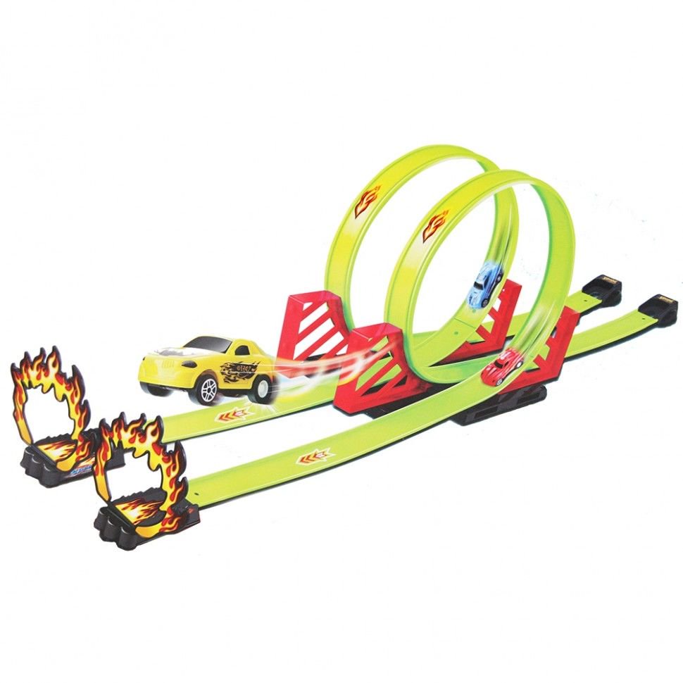 Трек Global Toys + 2 машинки 23 деталей купить,NaN