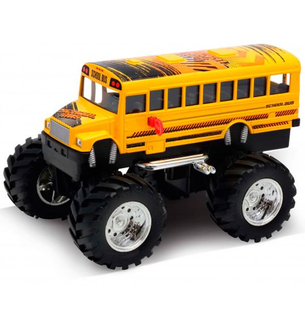 Модель машины Welly 1:34-39 School Bus Big Wheel Monster 47006S  купить,NaN