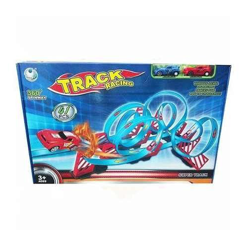 Трек Global Toys + 2 машинки 41 деталей купить,NaN