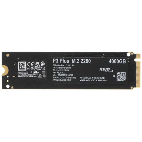 SSD накопитель Crucial P3 Plus CT4000P3PSSD8 4Tb - ForteMarket SSD накопитель Crucial P3 Plus CT4000P3PSSD8 4Tb купить,0