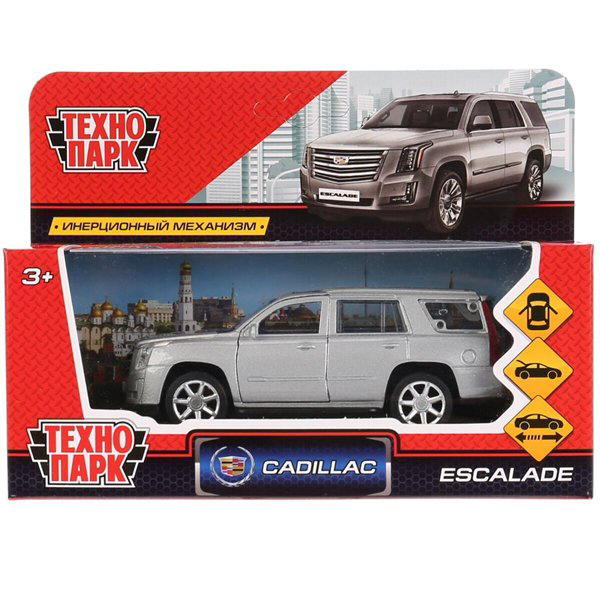 Машинка Технопарк Cadillac Escalade 12см серебристая купить,NaN