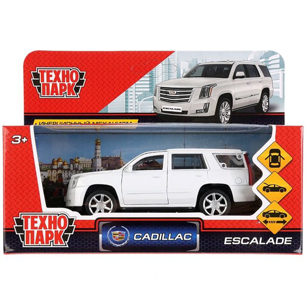 Машинка Технопарк Cadillac Escalade 12см белая купить,NaN