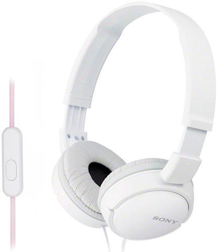 Наушники Sony MDR-ZX110AP белые купить,NaN