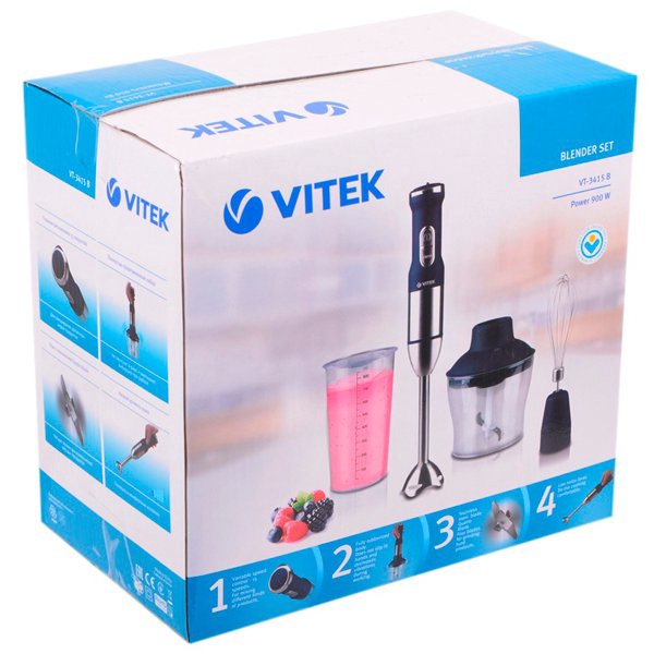 Блендер погружной Vitek VT-3415 синий купить,NaN