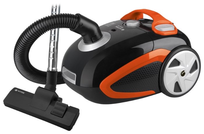 Пылесос Vitek VT-8112 черно-оранжевый