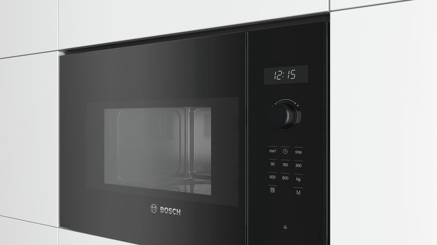 Встраиваемая микроволновая печь Bosch BFL524MB0 черная купить,NaN