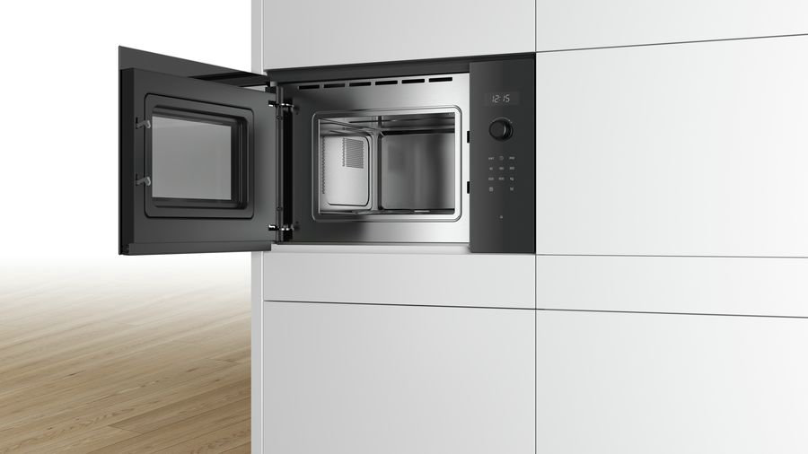 Встраиваемая микроволновая печь Bosch BFL524MB0 черная купить,NaN