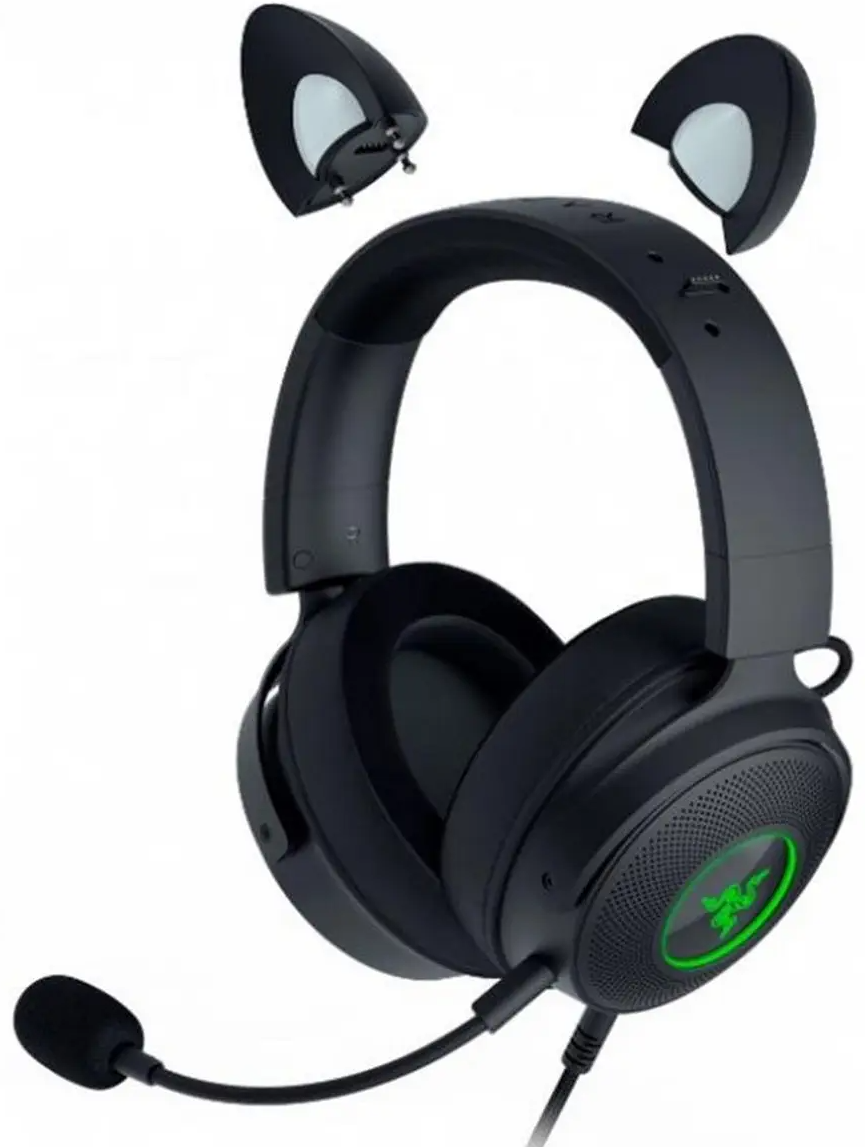 Наушники Razer Kraken Kitty Ed. V2 Pro RZ04-04510100-R3M1 Black - ForteMarket Наушники Razer Kraken Kitty Ed. V2 Pro RZ04-04510100-R3M1 Black купить,0