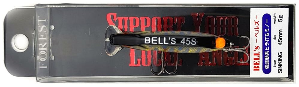 Воблер FOREST Forest BELL’s 45S 1 шт 45 мм Black and Gold Amago купить,NaN