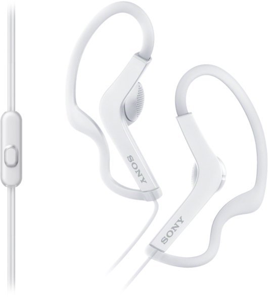 Наушники  Sony MDR-AS210 белые купить,NaN