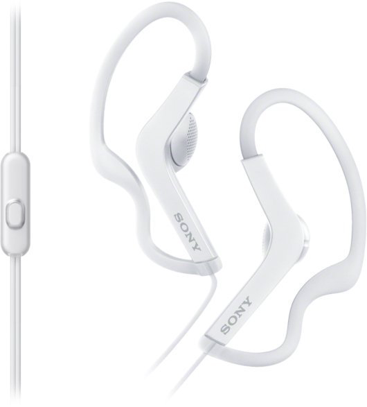 Наушники  Sony MDR-AS210 белые купить,NaN