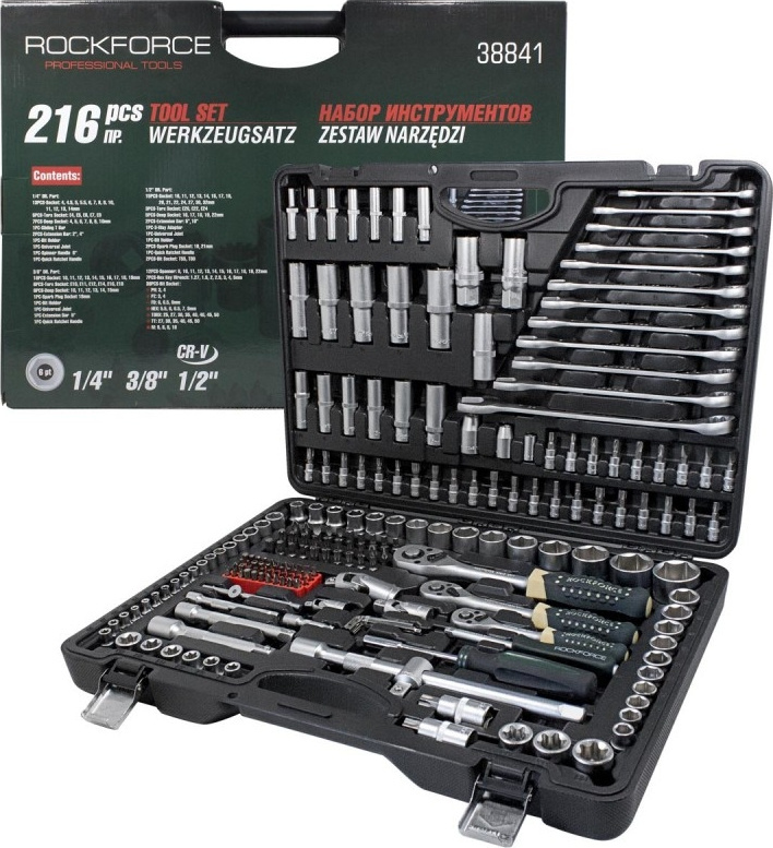 Наборы инструментов Rockforce RF-38841 216 предметов купить,0