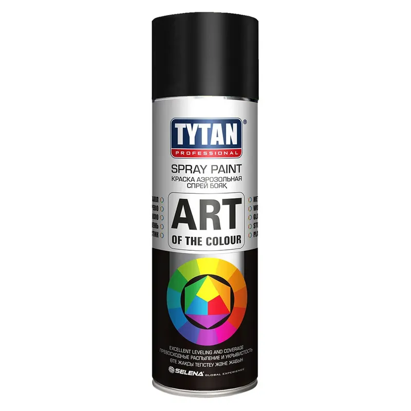 Краска аэрозольная Tytan professional ral 9005 400 мл черная купить,1400
