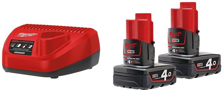 Зарядное устройство Milwaukee M12 NRG-402 4933459211