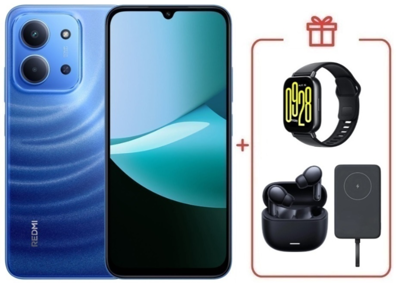 Смартфон Xiaomi Redmi 15C 4G 8/256GB Moonlight Blue + подарок купить,NaN