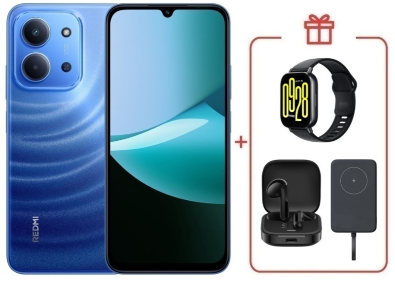 Смартфон Xiaomi Redmi 15C 4G 8/256GB Moonlight Blue + подарок купить,NaN