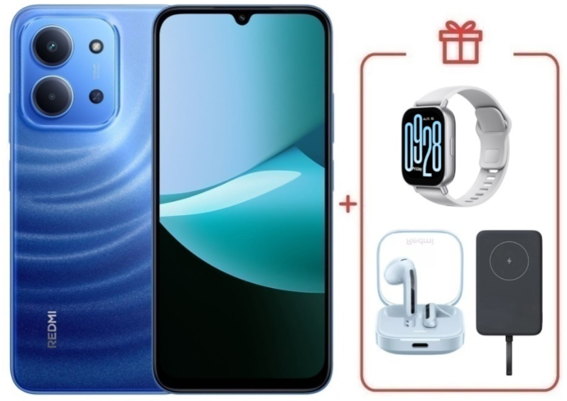 Смартфон Xiaomi Redmi 15C 4G 8/256GB Moonlight Blue + подарок купить,NaN