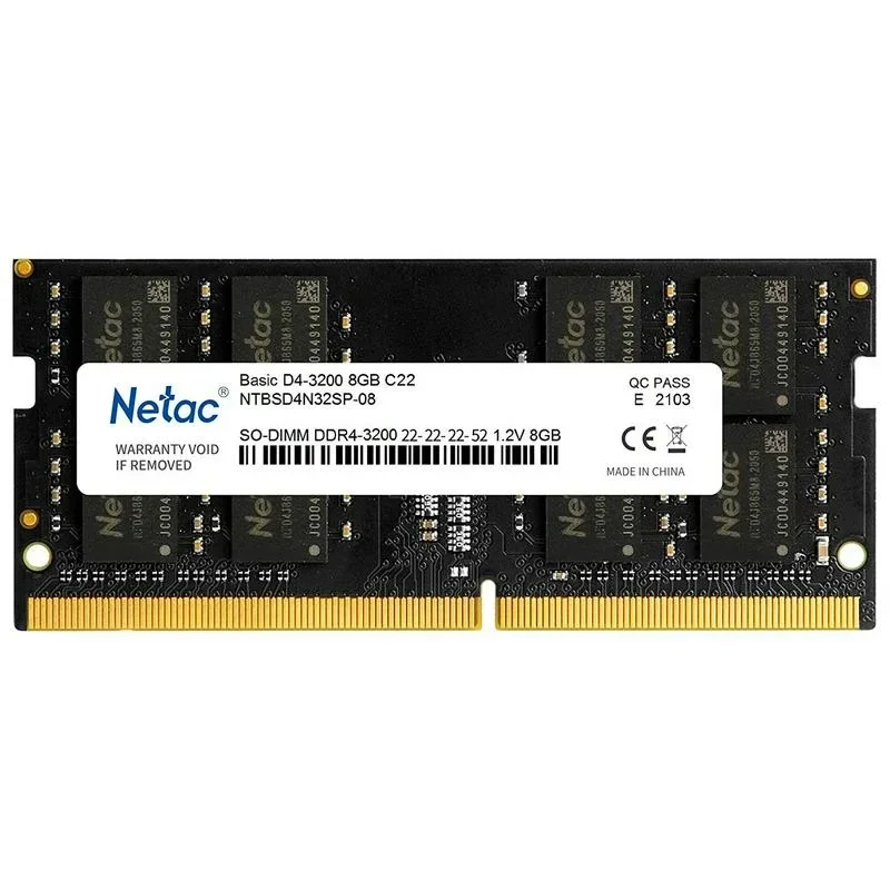 Оперативная память Netac Basic NTBSD4N32SP-08 1х8Gb