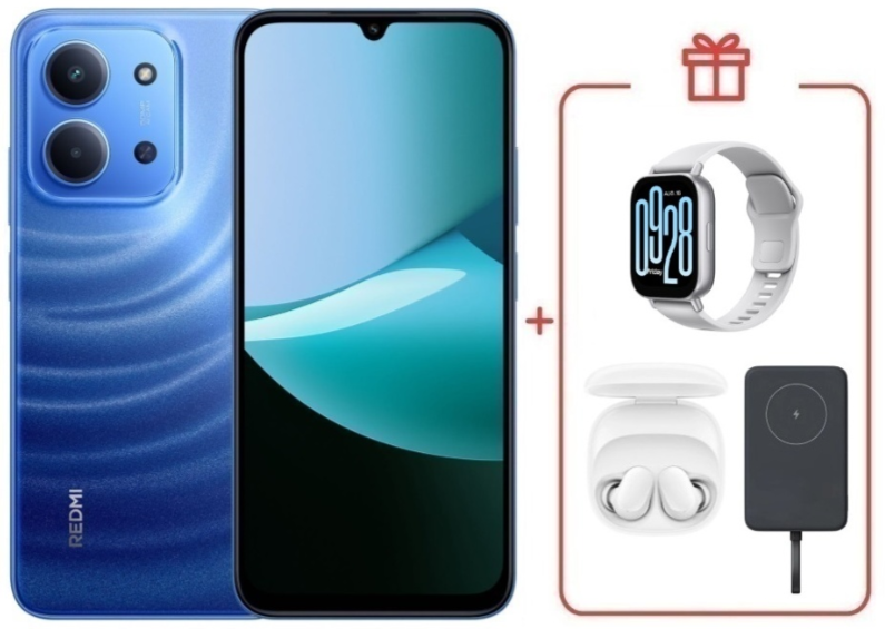 Смартфон Xiaomi Redmi 15C 4G 8/256GB Moonlight Blue + подарок купить,NaN