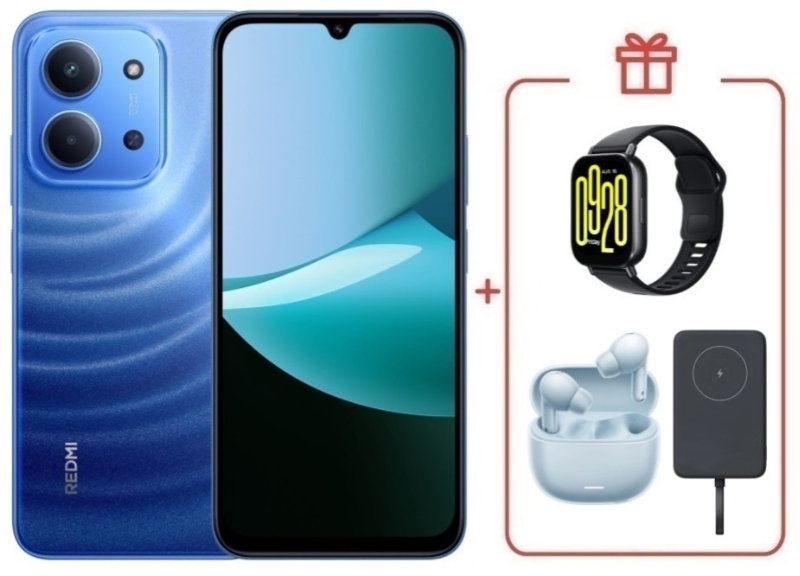 Смартфон Xiaomi Redmi 15C 4G 8/256GB Moonlight Blue + подарок купить,NaN