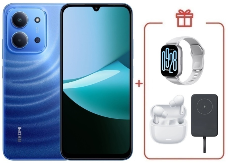 Смартфон Xiaomi Redmi 15C 4G 8/256GB Moonlight Blue + подарок купить,NaN