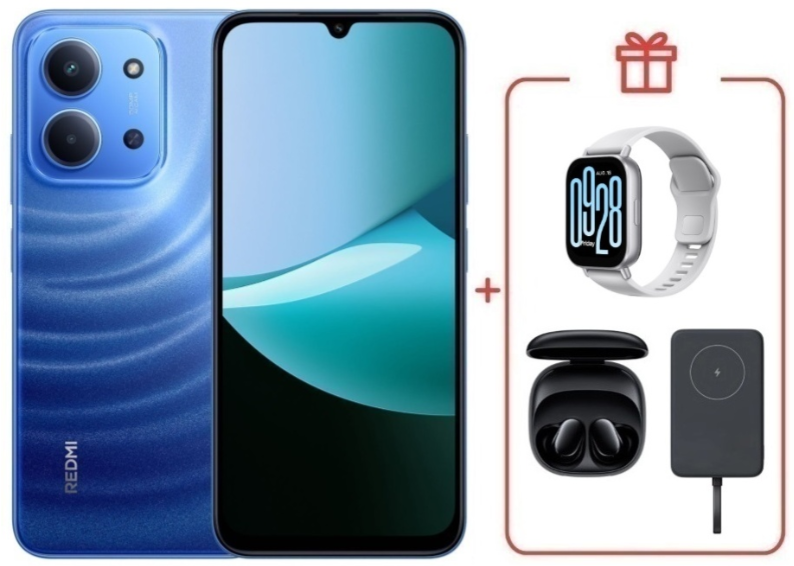 Смартфон Xiaomi Redmi 15C 4G 8/256GB Moonlight Blue + подарок купить,NaN