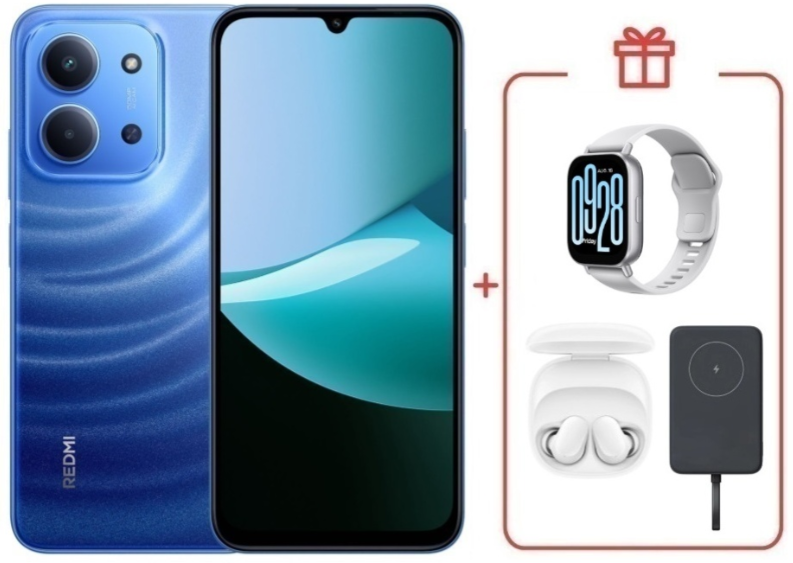 Смартфон Xiaomi Redmi 15C 4G 8/256GB Moonlight Blue + подарок купить,NaN