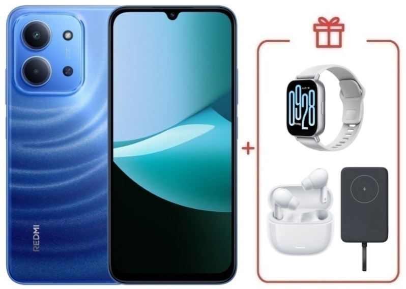 Смартфон Xiaomi Redmi 15C 4G 8/256GB Moonlight Blue + подарок купить,NaN