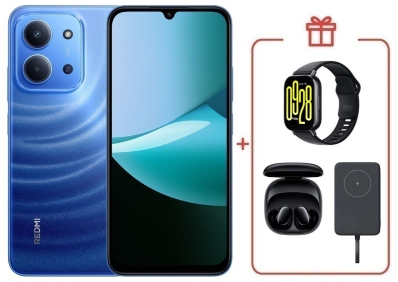 Смартфон Xiaomi Redmi 15C 4G 8/256GB Moonlight Blue + подарок купить,NaN