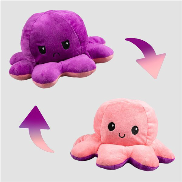 Мягкая игрушка Octopus Осьминог-перевертыш  30см  розовый-фиолетовый купить,NaN