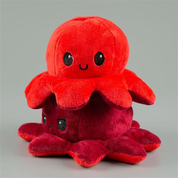 Мягкая игрушка Octopus Осьминог-перевертыш  10см  бордовый-красный купить,NaN