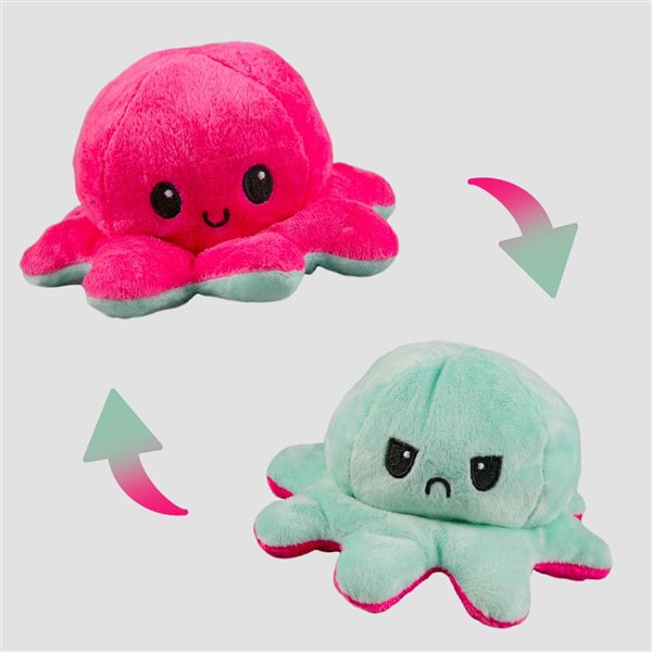 Мягкая игрушка Octopus Осьминог-перевертыш  10см  розовый-голубой купить,NaN