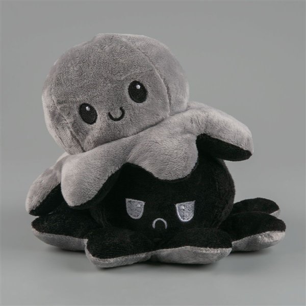 Мягкая игрушка Octopus Осьминог-перевертыш  10см  серый-черный купить,NaN