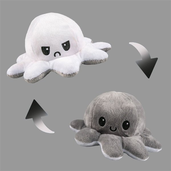 Мягкая игрушка Octopus Осьминог-перевертыш  10см  серый-белый купить,NaN