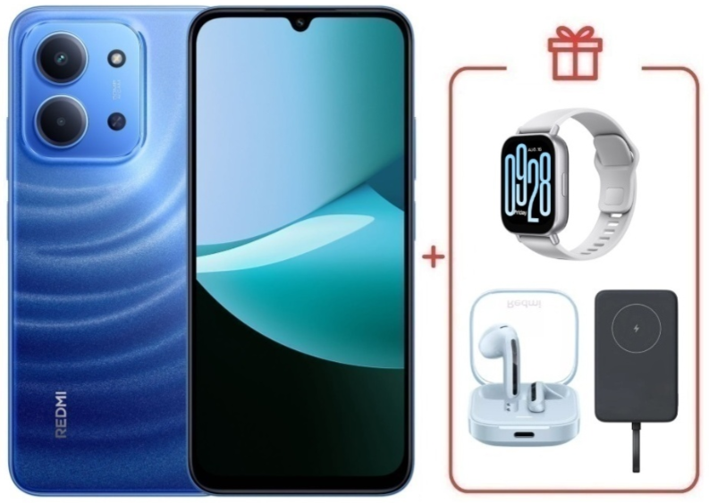 Смартфон Xiaomi Redmi 15C 4G 8/256GB Moonlight Blue + подарок купить,NaN