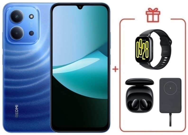 Смартфон Xiaomi Redmi 15C 4G 8/256GB Moonlight Blue + подарок купить,NaN