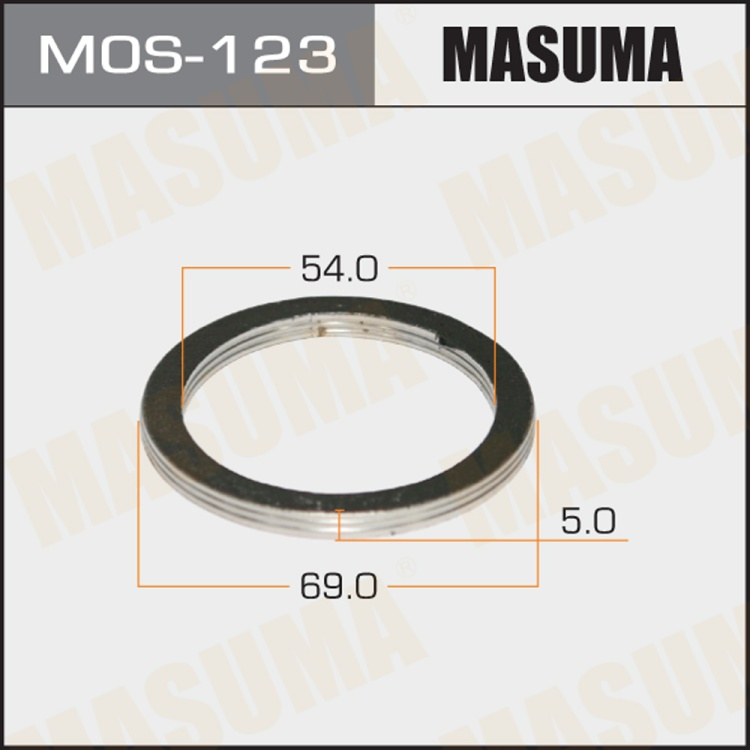 Кольцо глушителя Masuma MOS-123 54х69х5мм купить,NaN