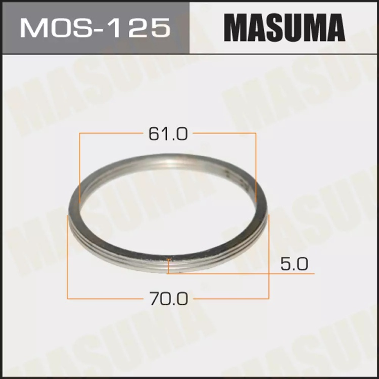 Кольцо глушителя Masuma MOS-125 61х70х5мм купить,NaN