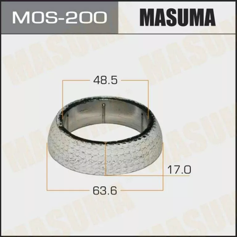 Кольцо глушителя Masuma MOS-200 48.5х63.6х17мм купить,NaN