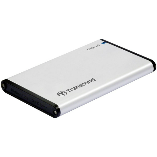Внешний бокс для установки SSD/HDD Transcend TS0GSJ25S3 серебристый