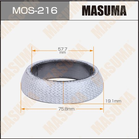 Кольцо глушителя Masuma MOS-216 57.6х75.8х19.1мм купить,NaN