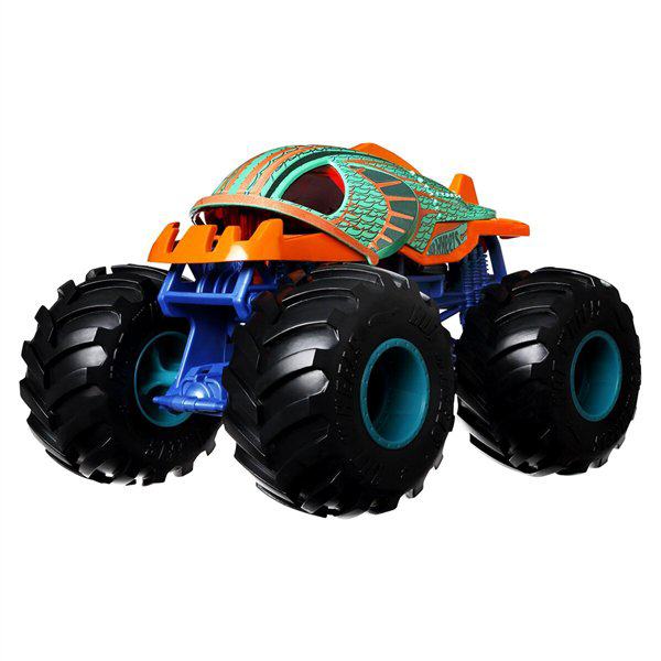 Машинка Hot Wheels Monster Trucks  1:24 Piran-Ahhhh оранжево-зеленая купить,NaN